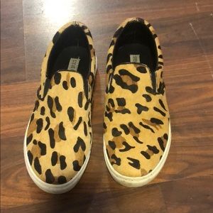 Steve Madden cheetah slip ons